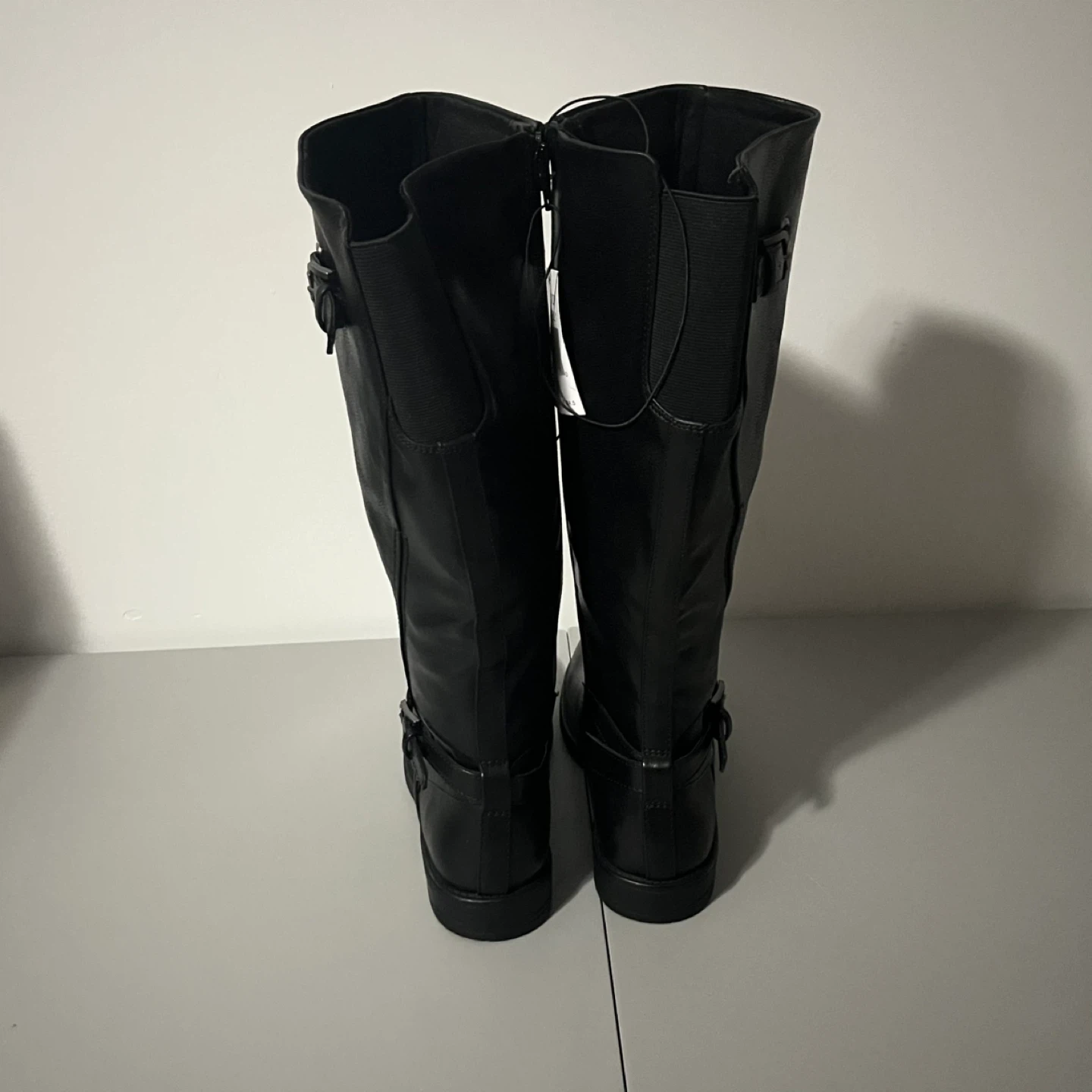 Baretraps Cassidy Faux Leather Women Riding Boot Black Size 7.5 - photo 2