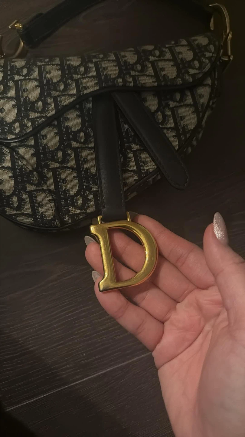 AUTHENTIC Dior Saddle Bag - Mini with Limited Edition Strap - photo 4