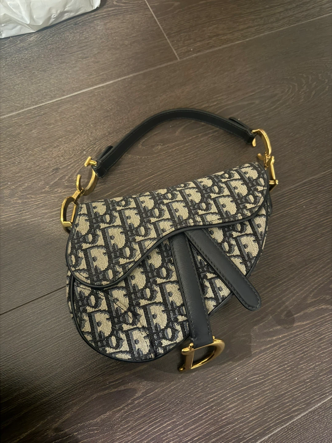 AUTHENTIC Dior Saddle Bag - Mini with Limited Edition Strap - photo 2