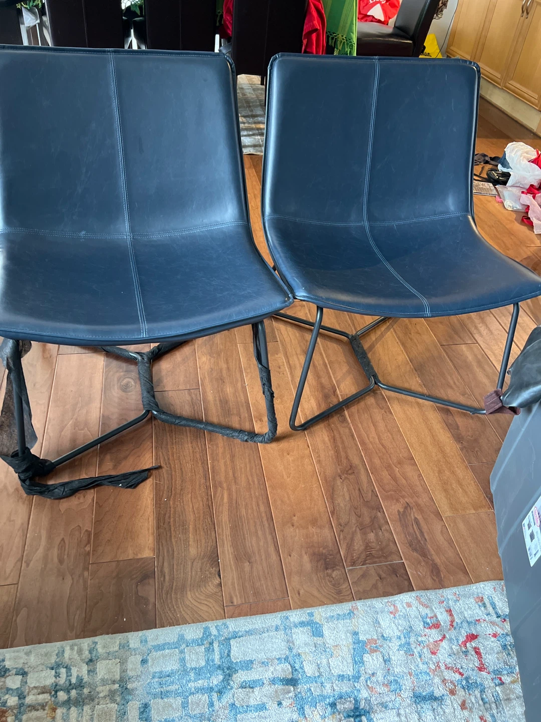 Brand new Pair of Blue Accent Chairs - photo 3