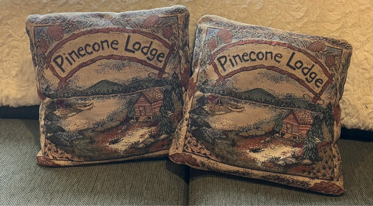 Pinecone Lodge Decorative Throw Pillows