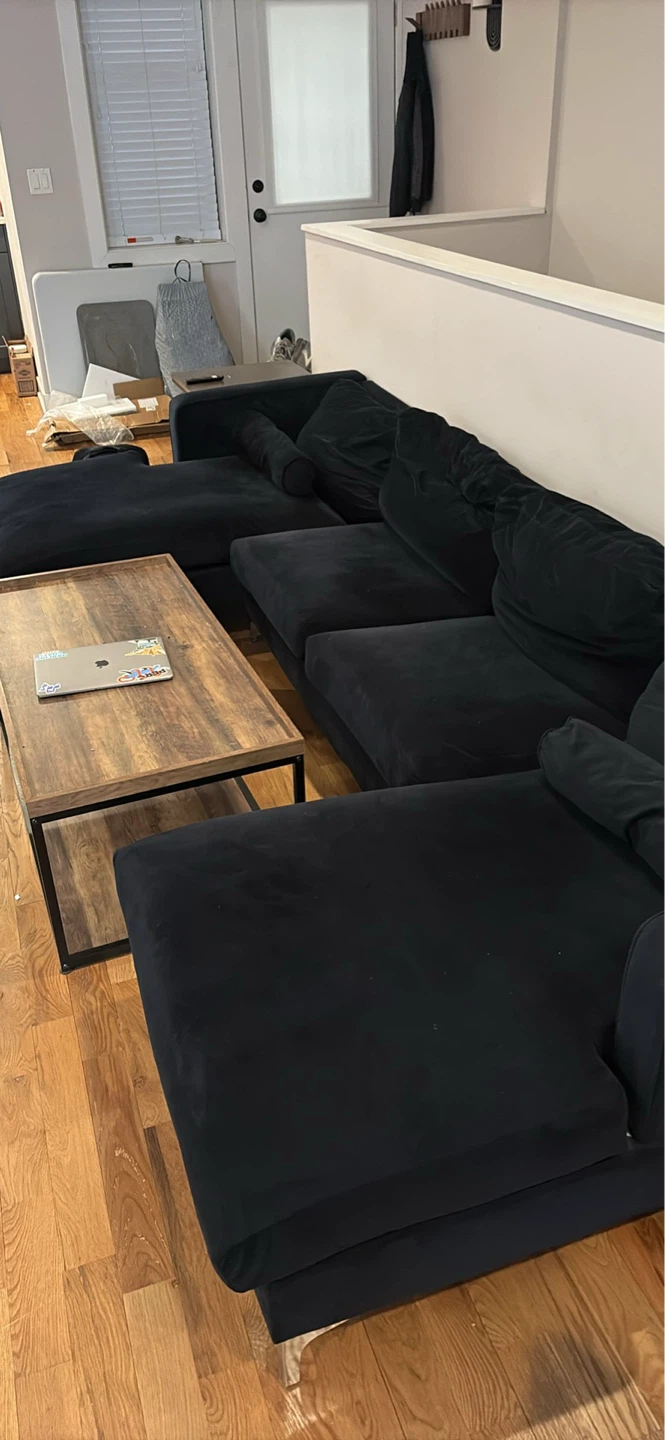 Dark Blue Sectional Sofa