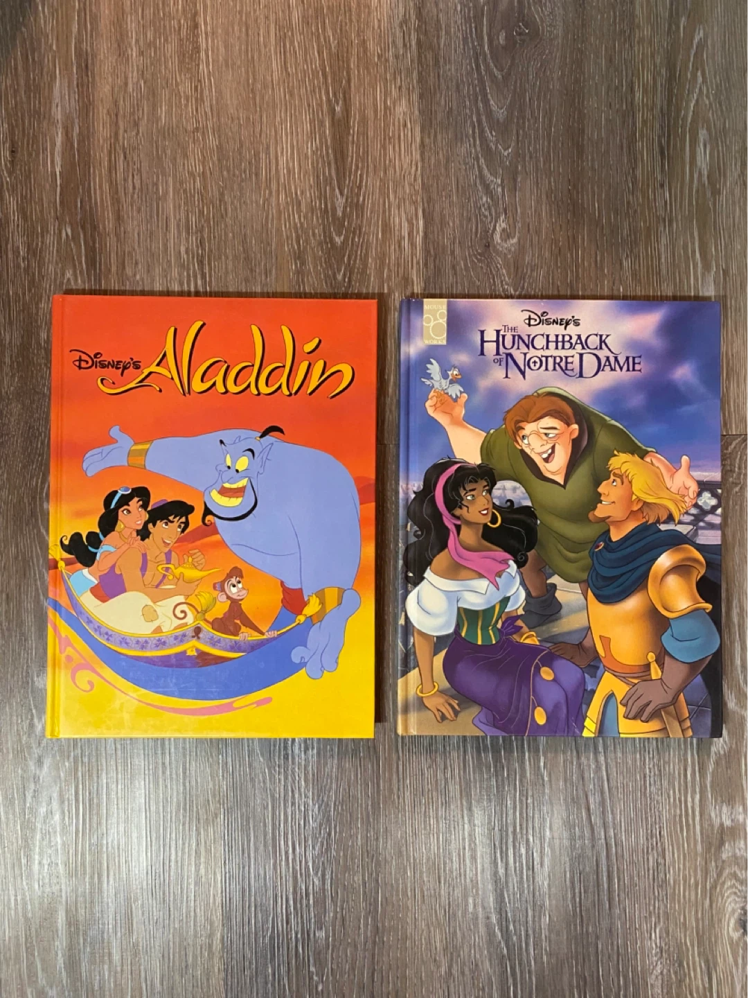 Disney's Aladdin and The Hunchback of Notre Dame Storybooks