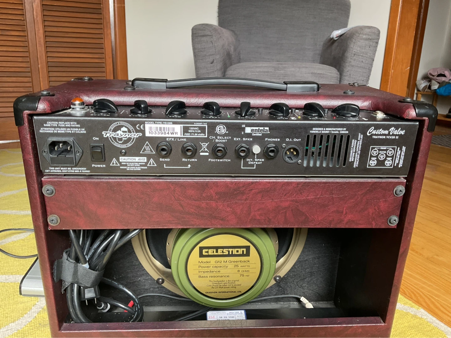 Traynor Custom Valve YCV20WR Guitar Amplifier - photo 5