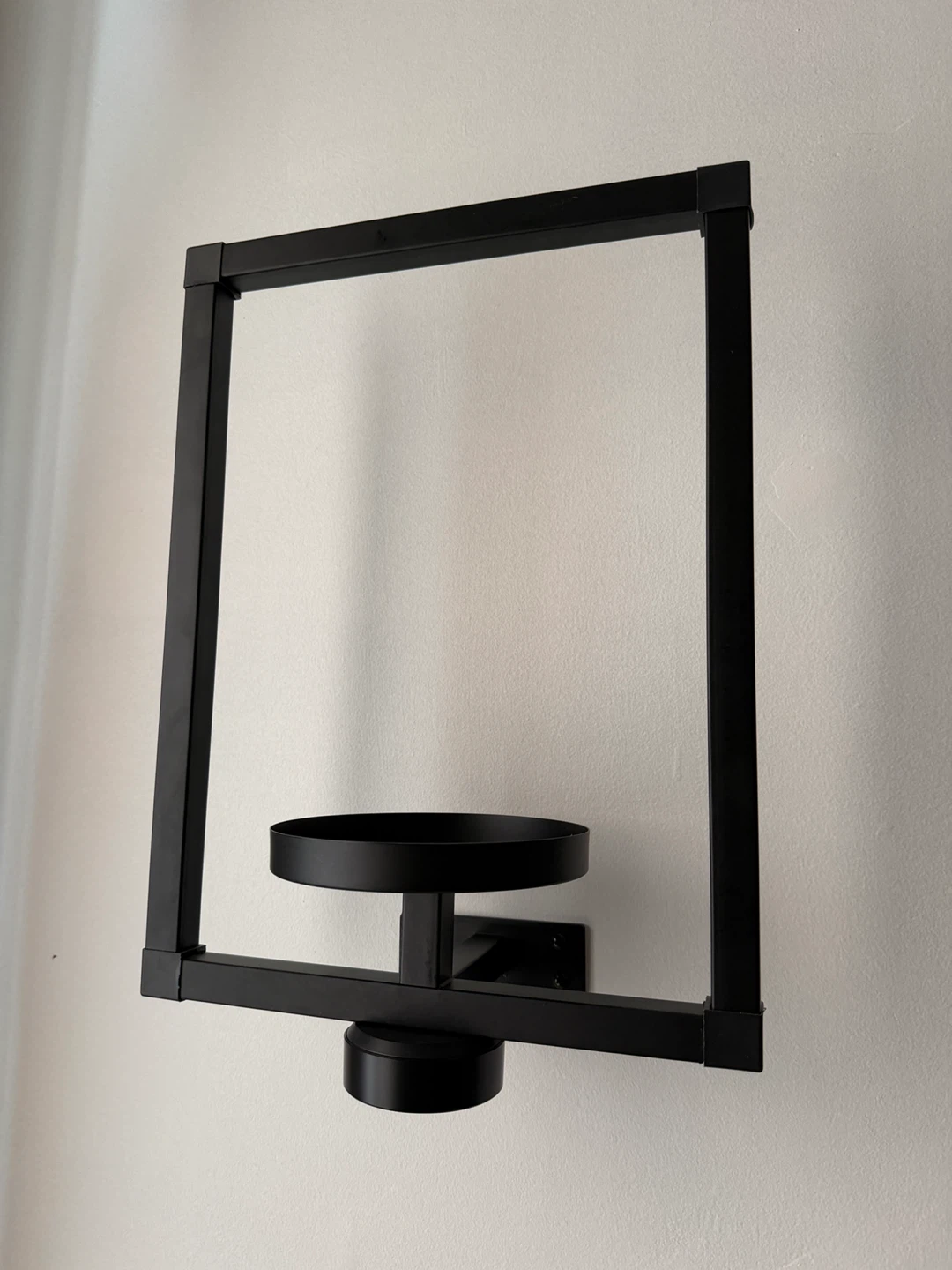 Black Frame Plant/Candle Holder Decor