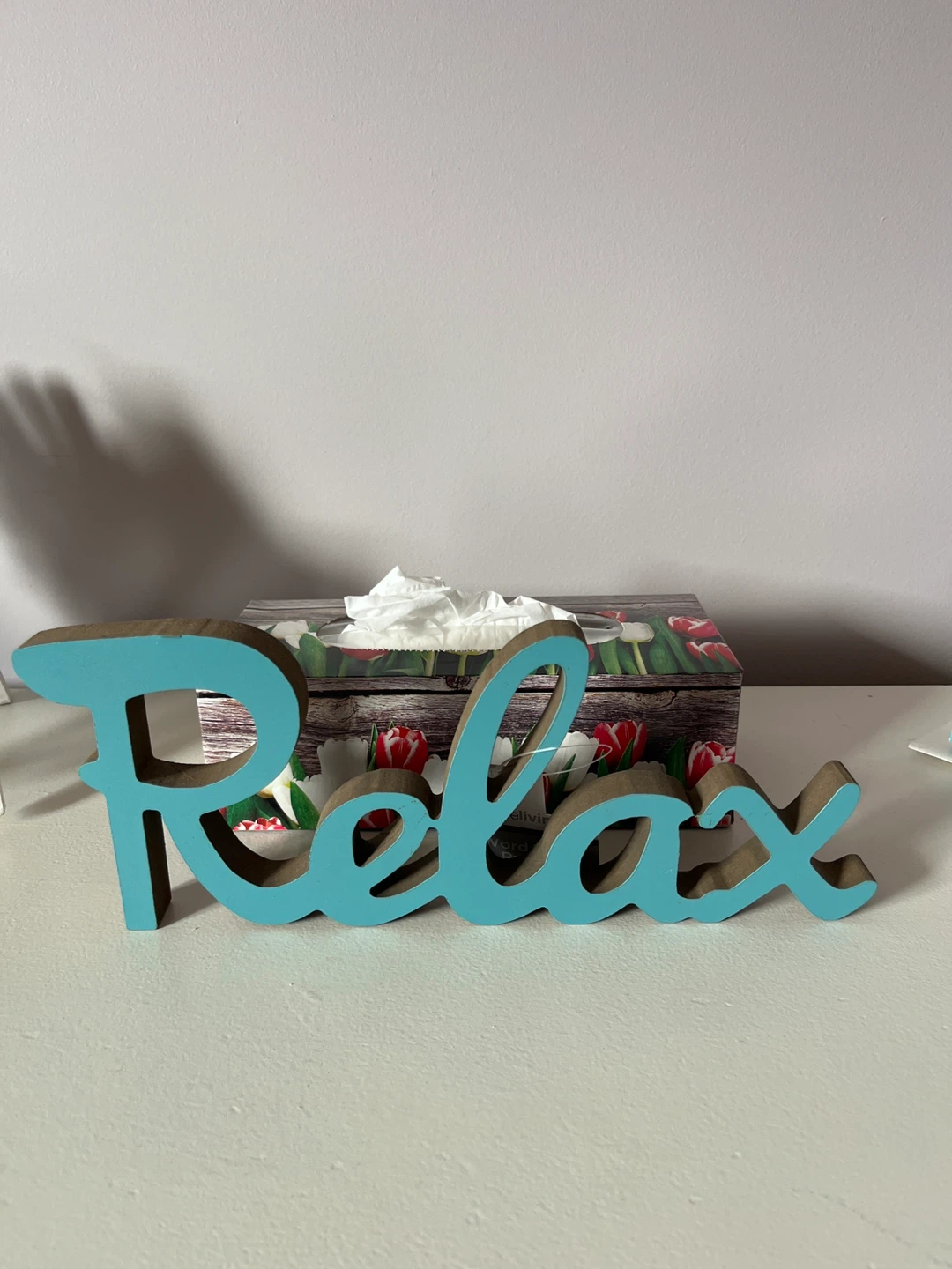 Wooden "Relax" Sign - photo 2