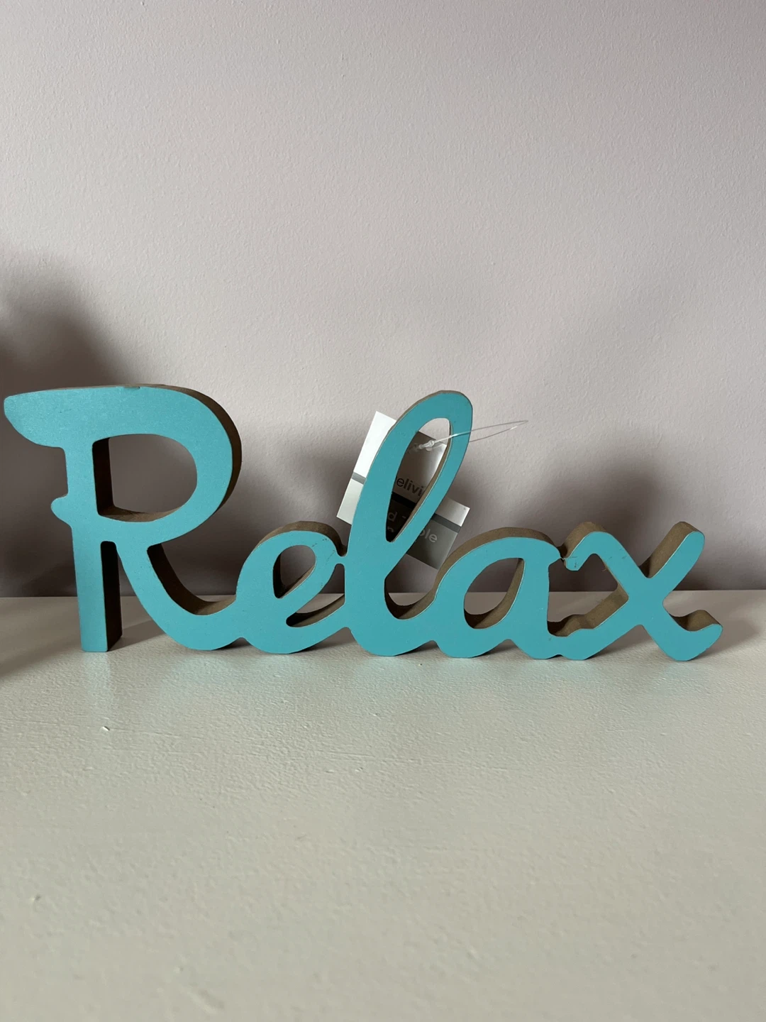 Wooden "Relax" Sign