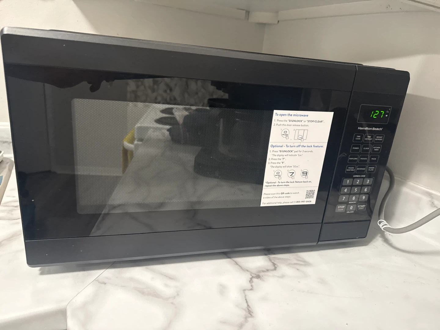 Hamilton Beach 1.1 Cu. ft. Compact Microwave