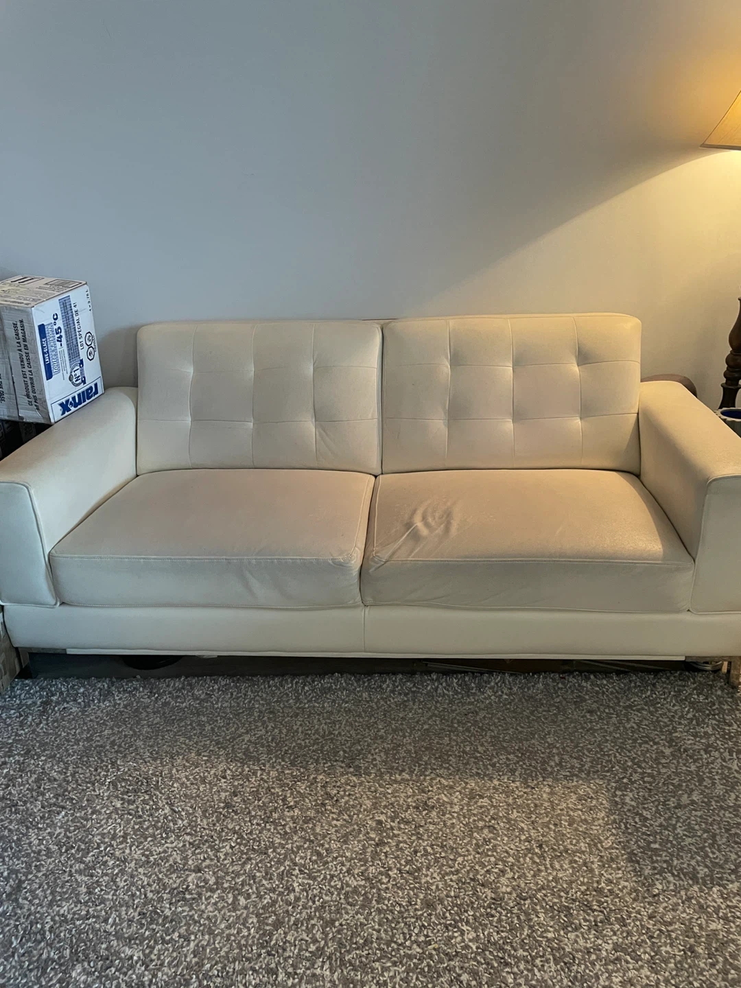 White Loveseat Sofa