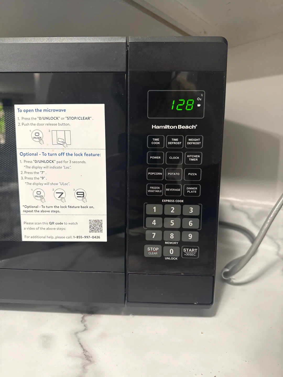 Hamilton Beach 1.1 Cu. ft. Compact Microwave - photo 2