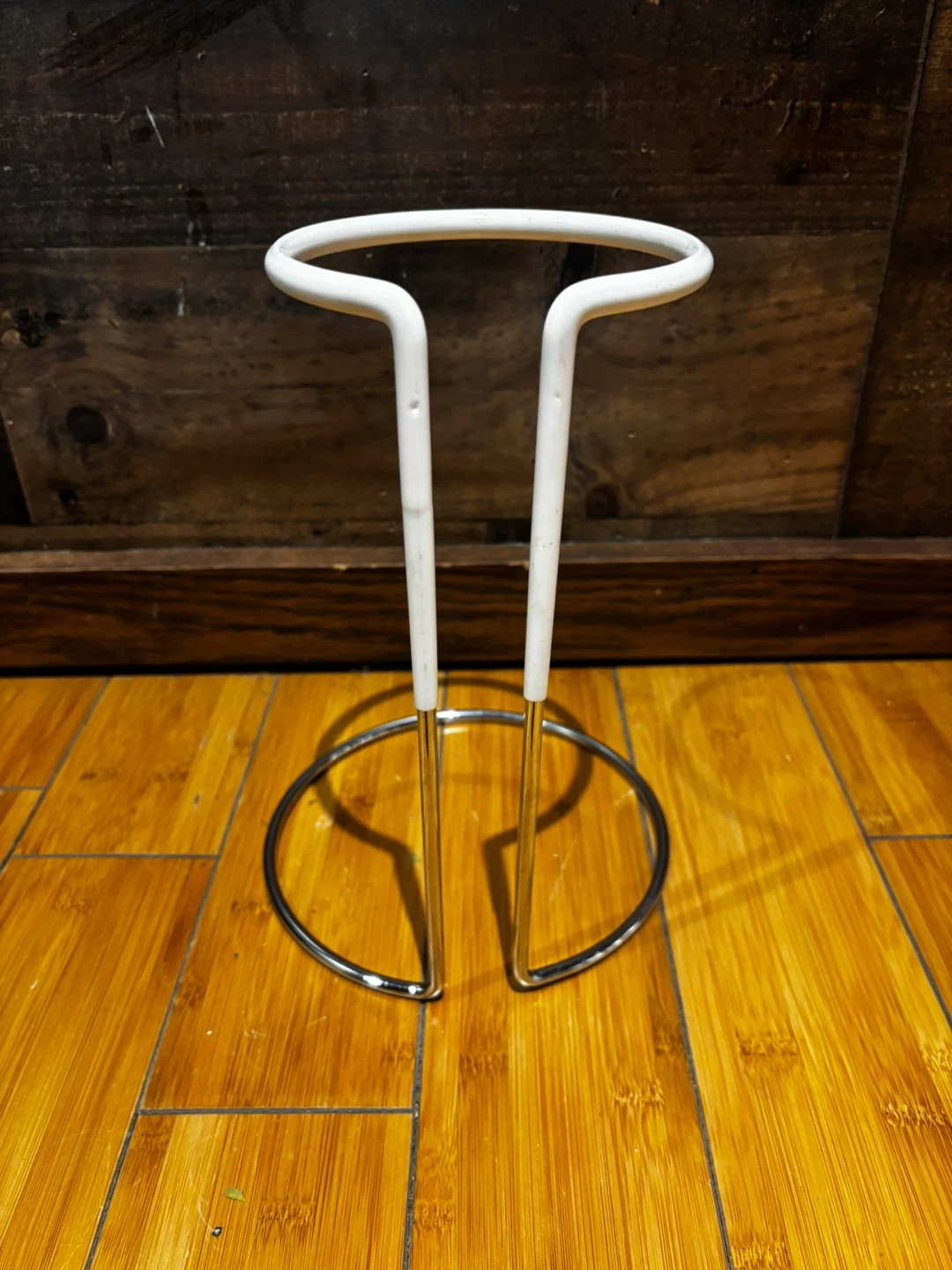 White and Chrome Drink or Bottle Holder Stand - photo 3