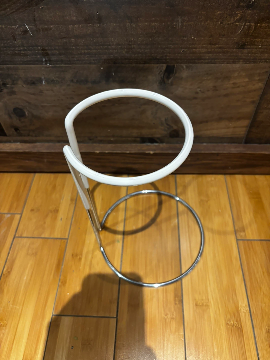 White and Chrome Drink or Bottle Holder Stand - photo 5