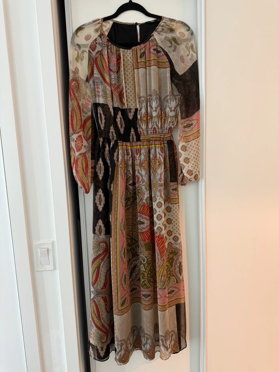 Berand new Zara Patchwork Maxi Dress