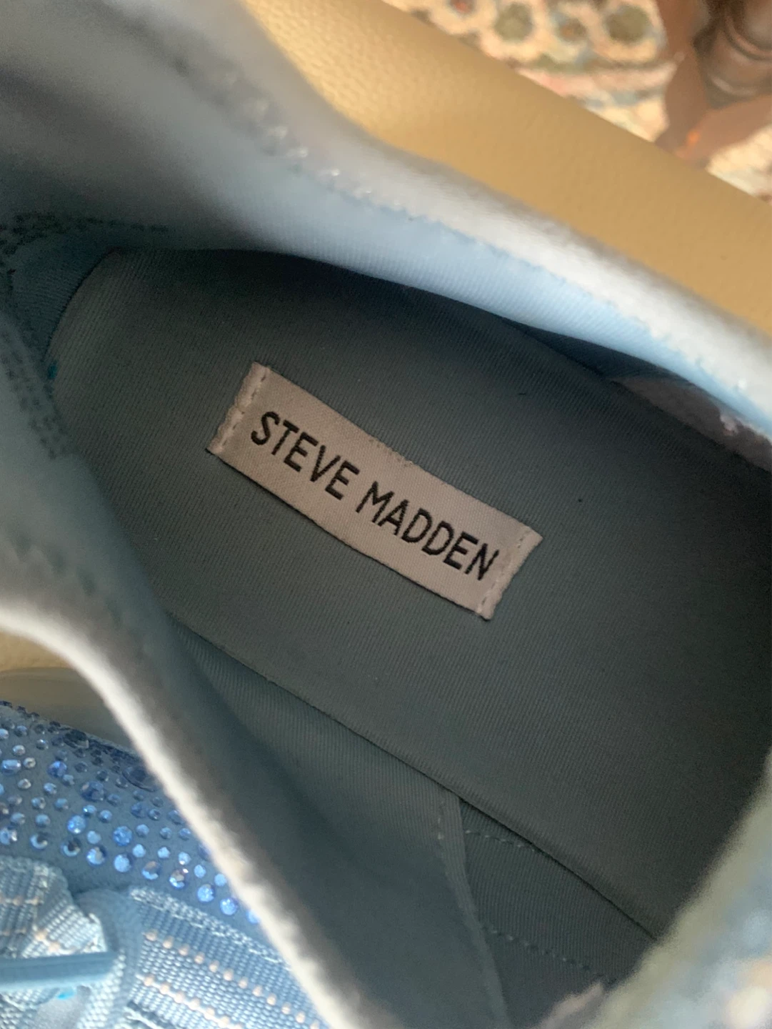 Steve Madden MAXIMA Blue Rhinestone Sneakers - photo 4