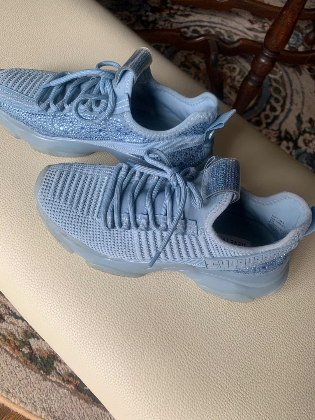 Steve Madden MAXIMA Blue Rhinestone Sneakers - photo 2