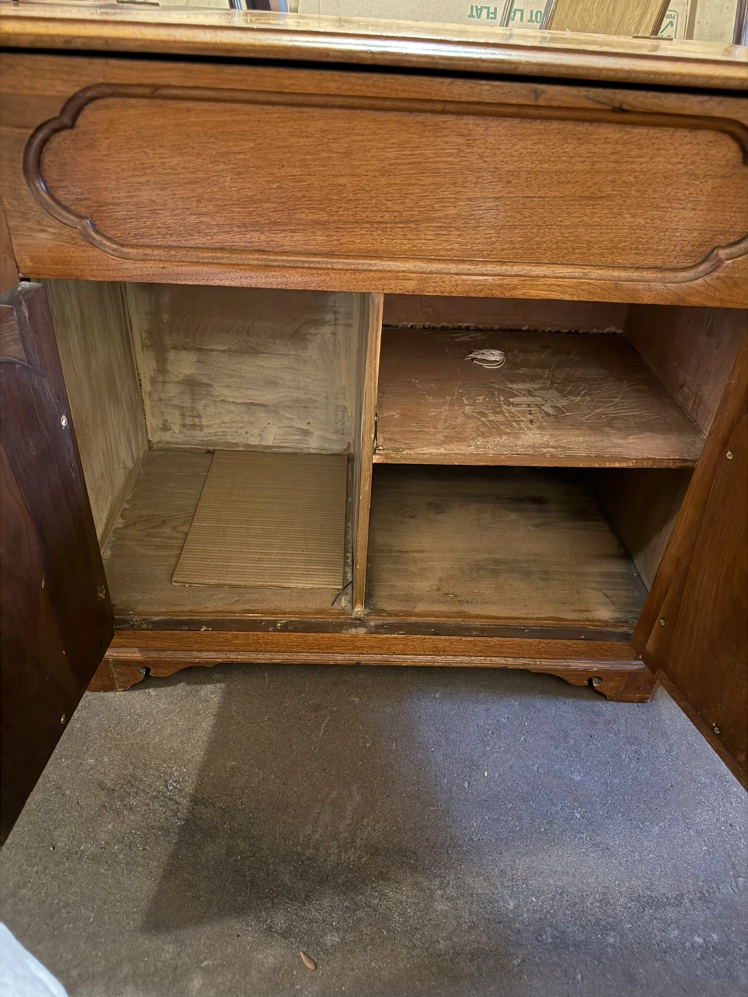 Wooden Storage Cabinet with Lift-Top Lid - photo 3