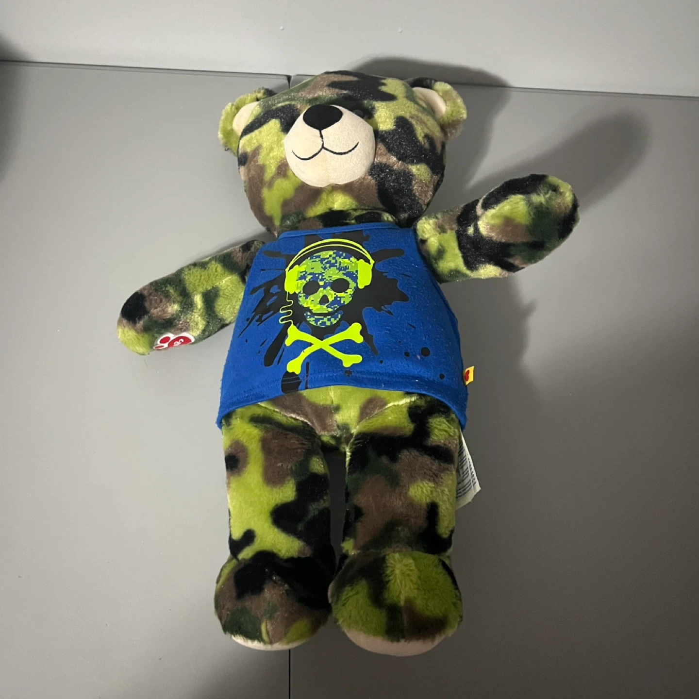 Build-A-Bear Camouflage Teddy Bear with Graphic Shirt - photo 4