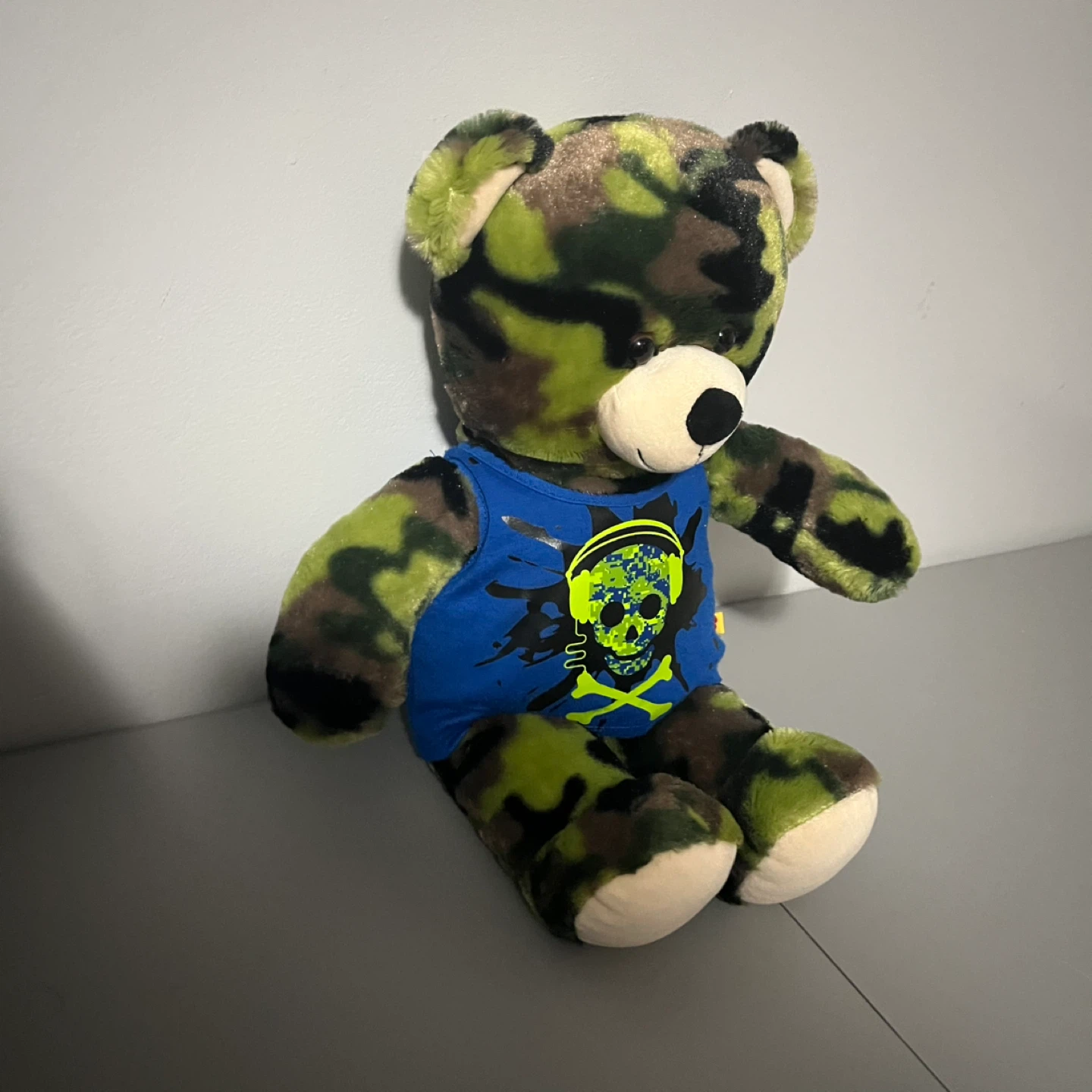 Build-A-Bear Camouflage Teddy Bear with Graphic Shirt - photo 2