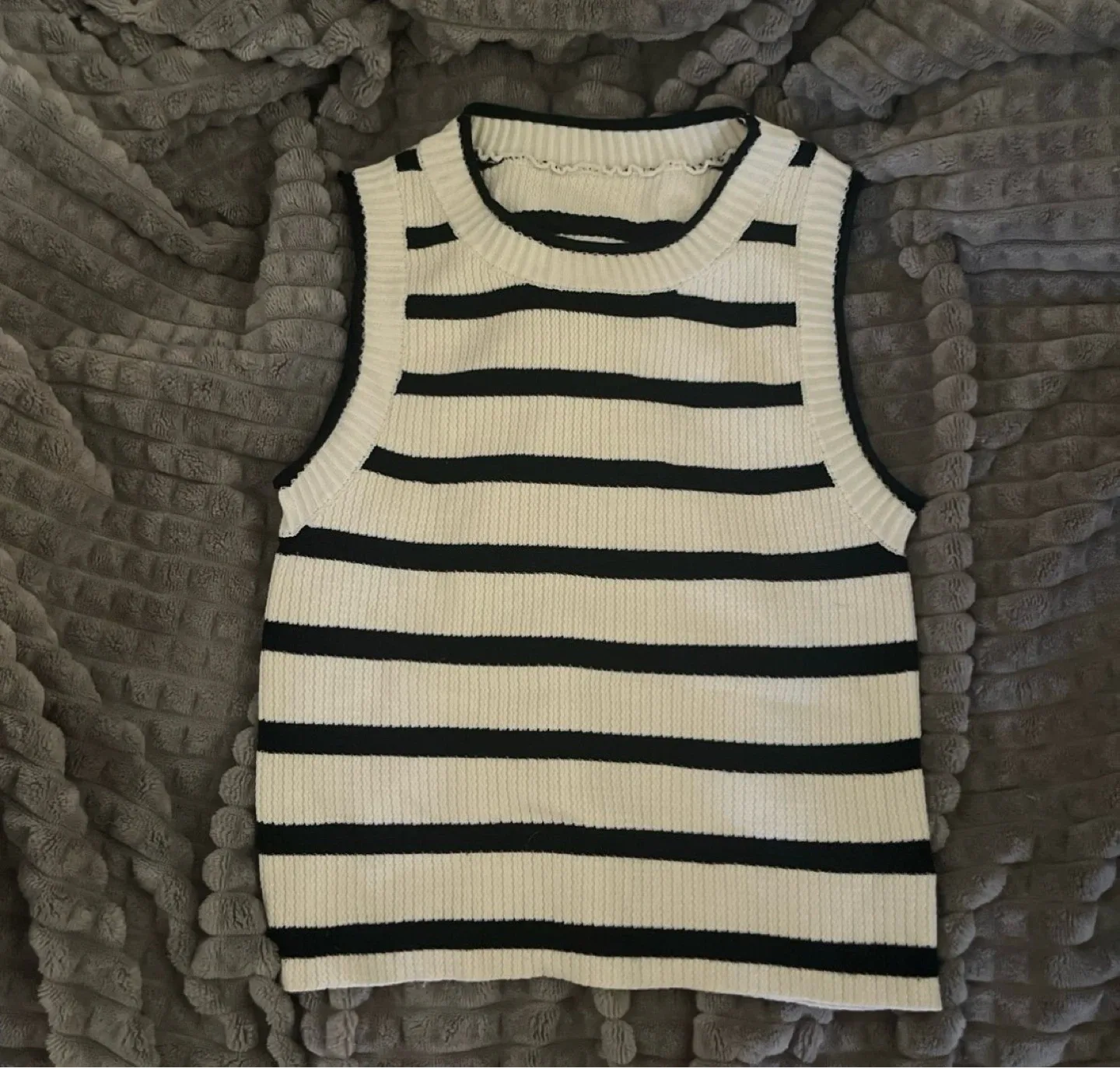 Striped Knit Vest Top