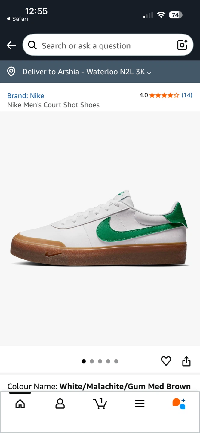 Nike court shot sneakers