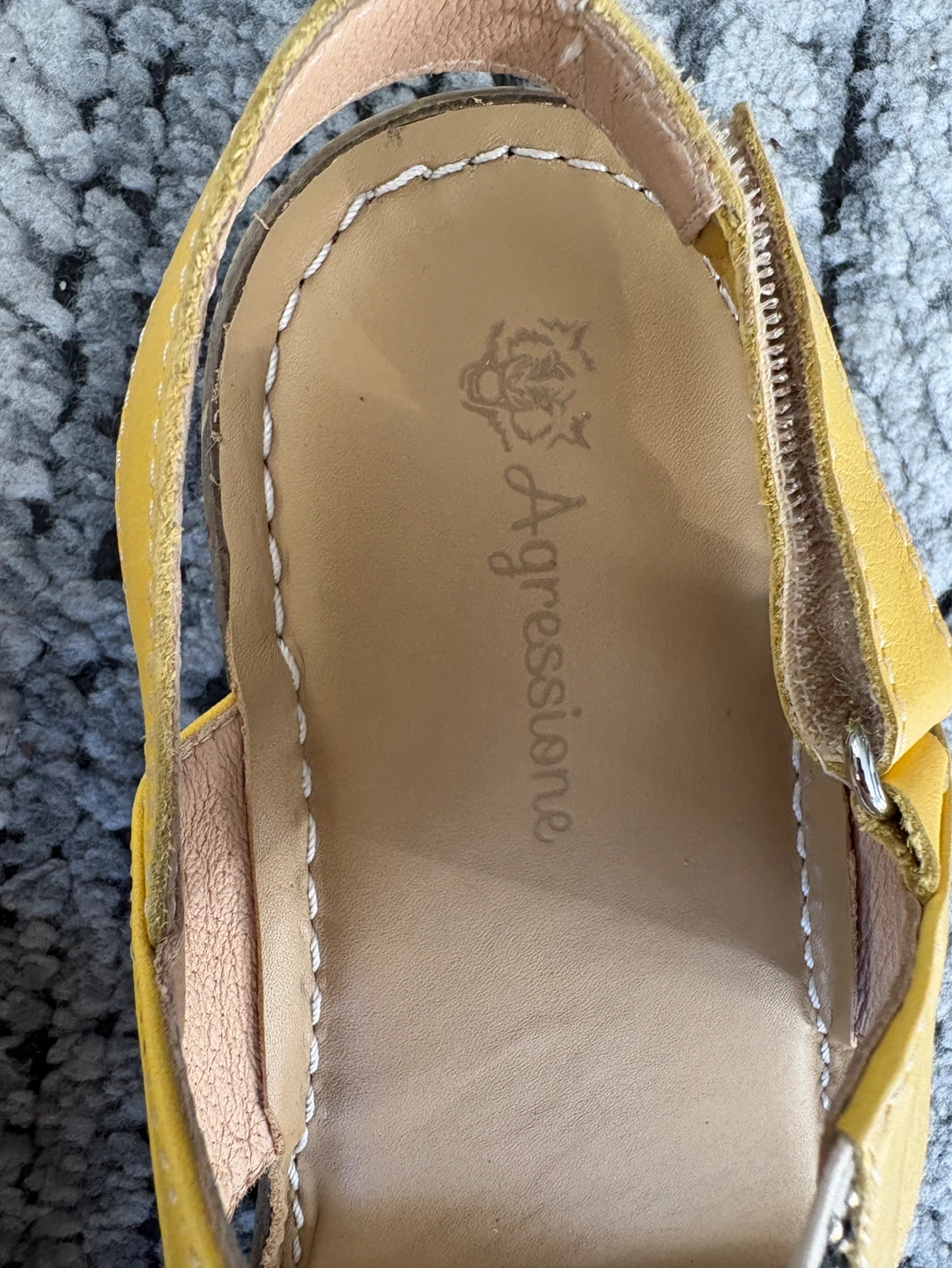 Agressione Yellow Sandals - Women's Size 8 - photo 5