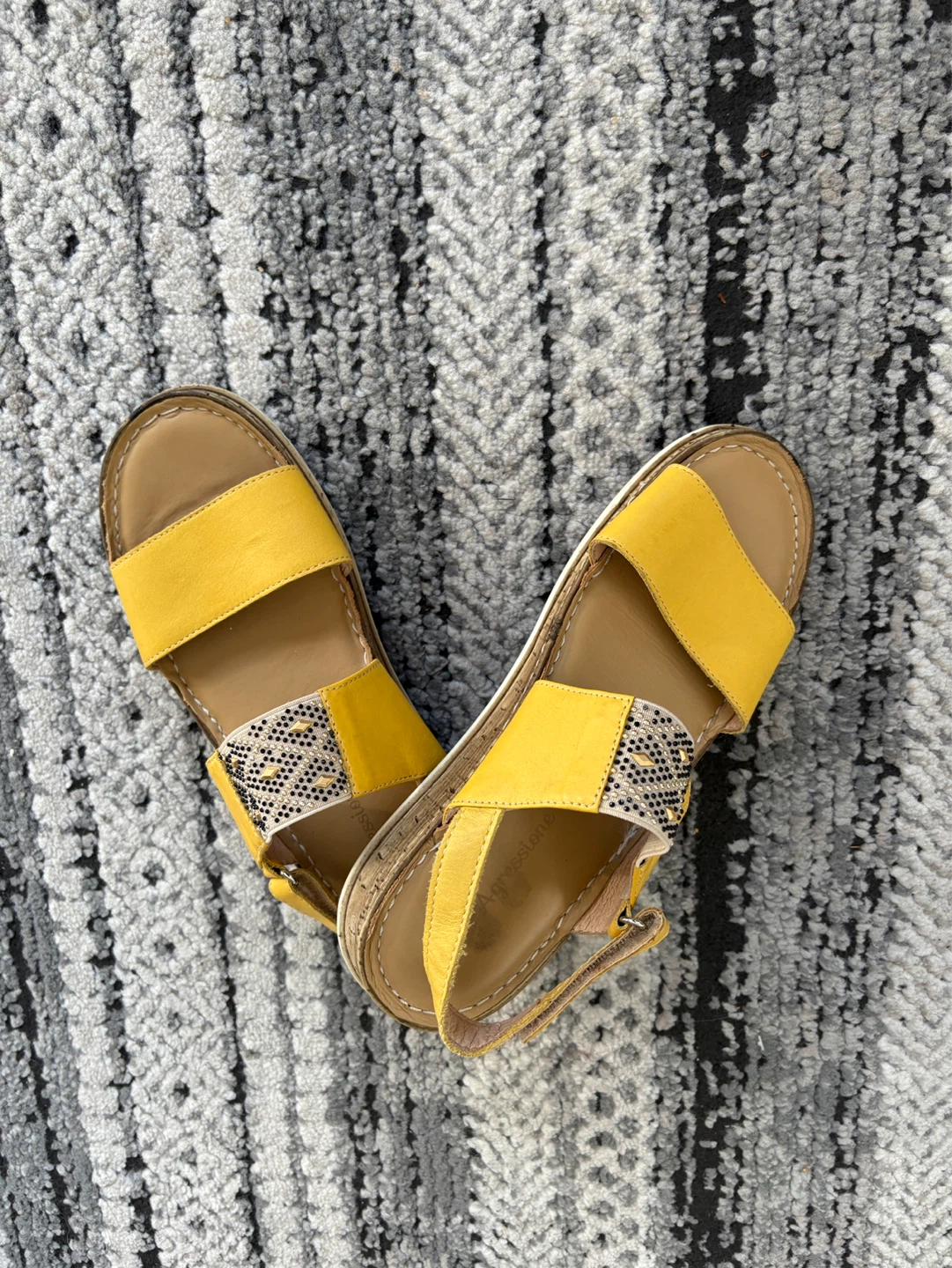 Agressione Yellow Sandals - Women's Size 8 - photo 4
