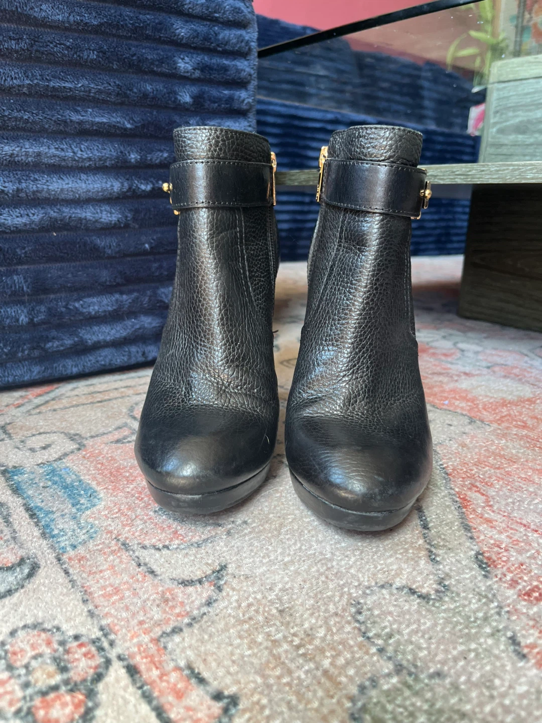 Tory Burch Black Leather Ankle Boots - photo 5