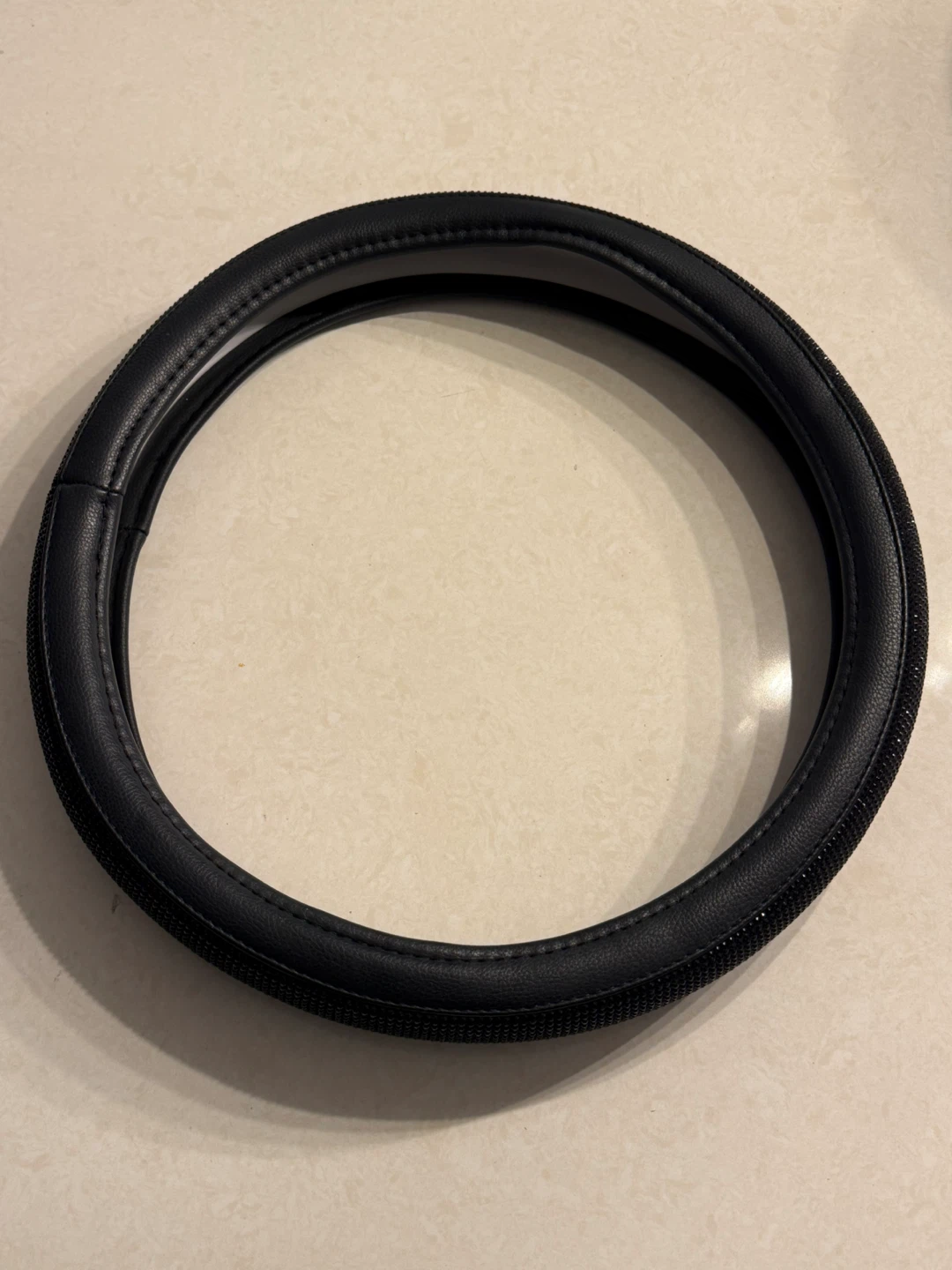 Black Rhinestone Steering Wheel Cover - photo 3