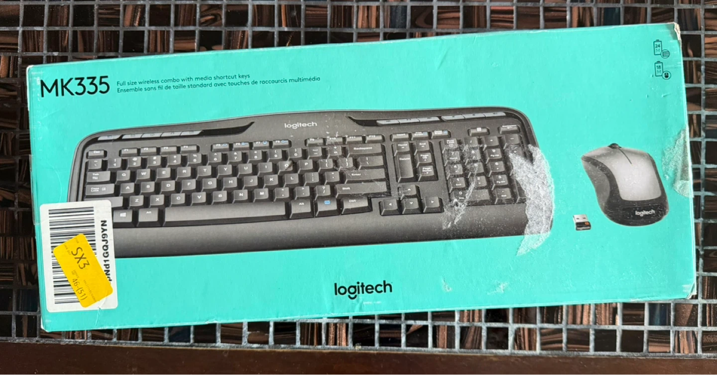 Logitech MK335 Full Size Wireless Keyboard and Mouse Combo