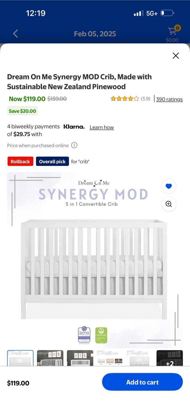 Dream On Me Synergy MOD 5-in-1 Convertible Crib - photo 2