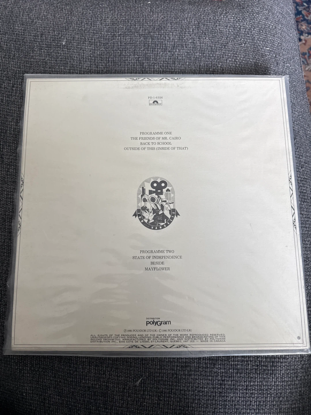 Jon & Vangelis The Friends of Mr Cairo Vinyl Record - photo 2
