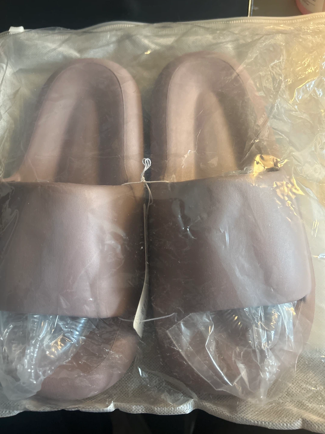Brown Slide Sandals