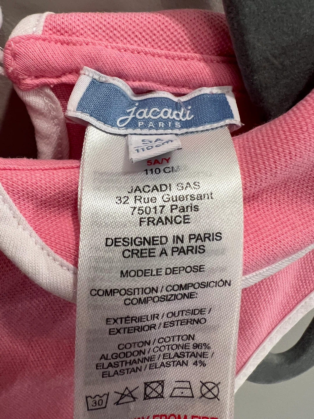 Jacadi Paris Pink Dress - Size 5A / 110cm - photo 3