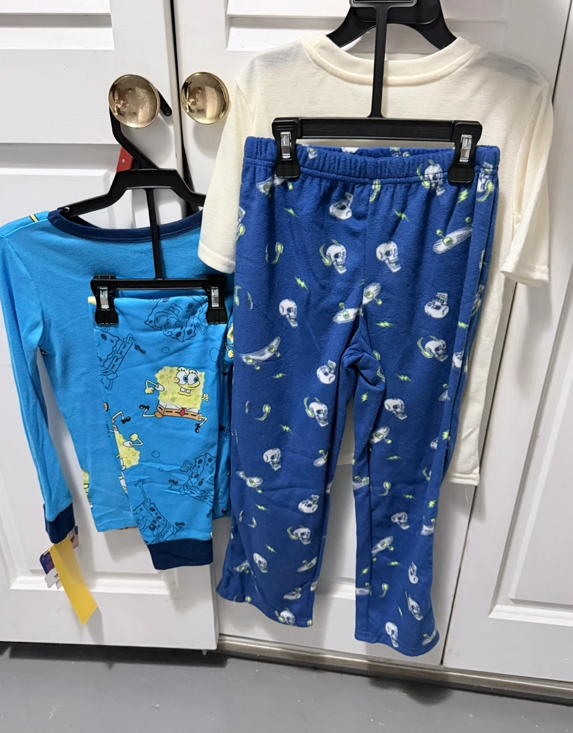 Wonder Nation Spongebob & Skater Skeleton Pajama Set - photo 2