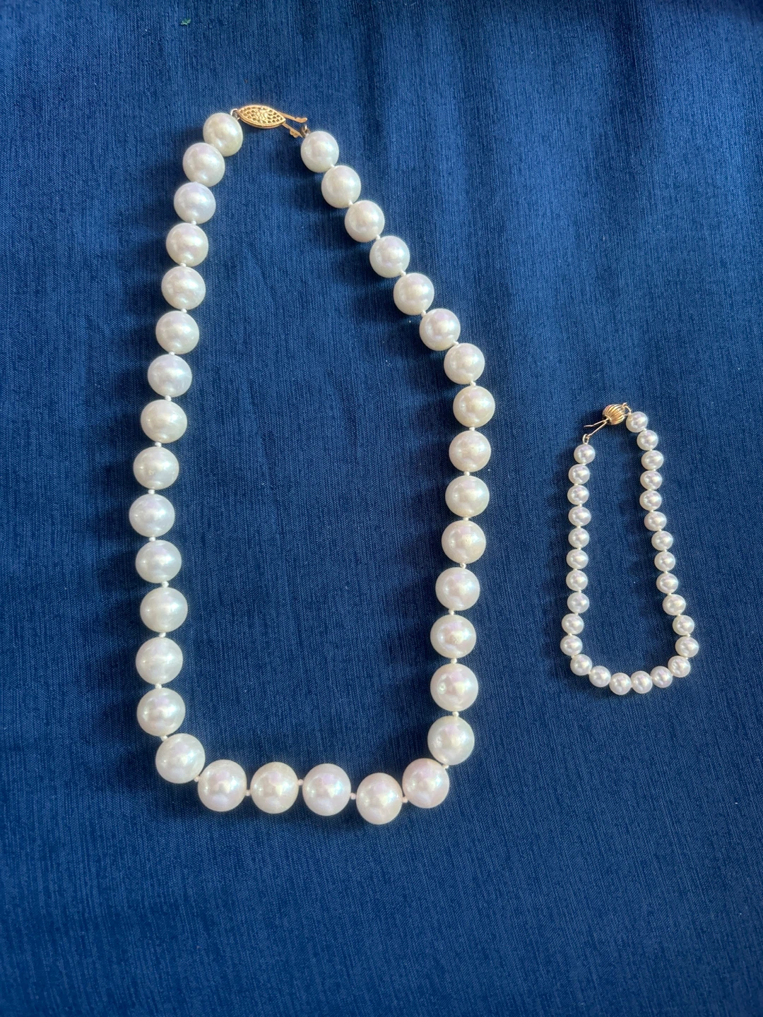 Pearl Necklace and Bracelet Set - photo 2