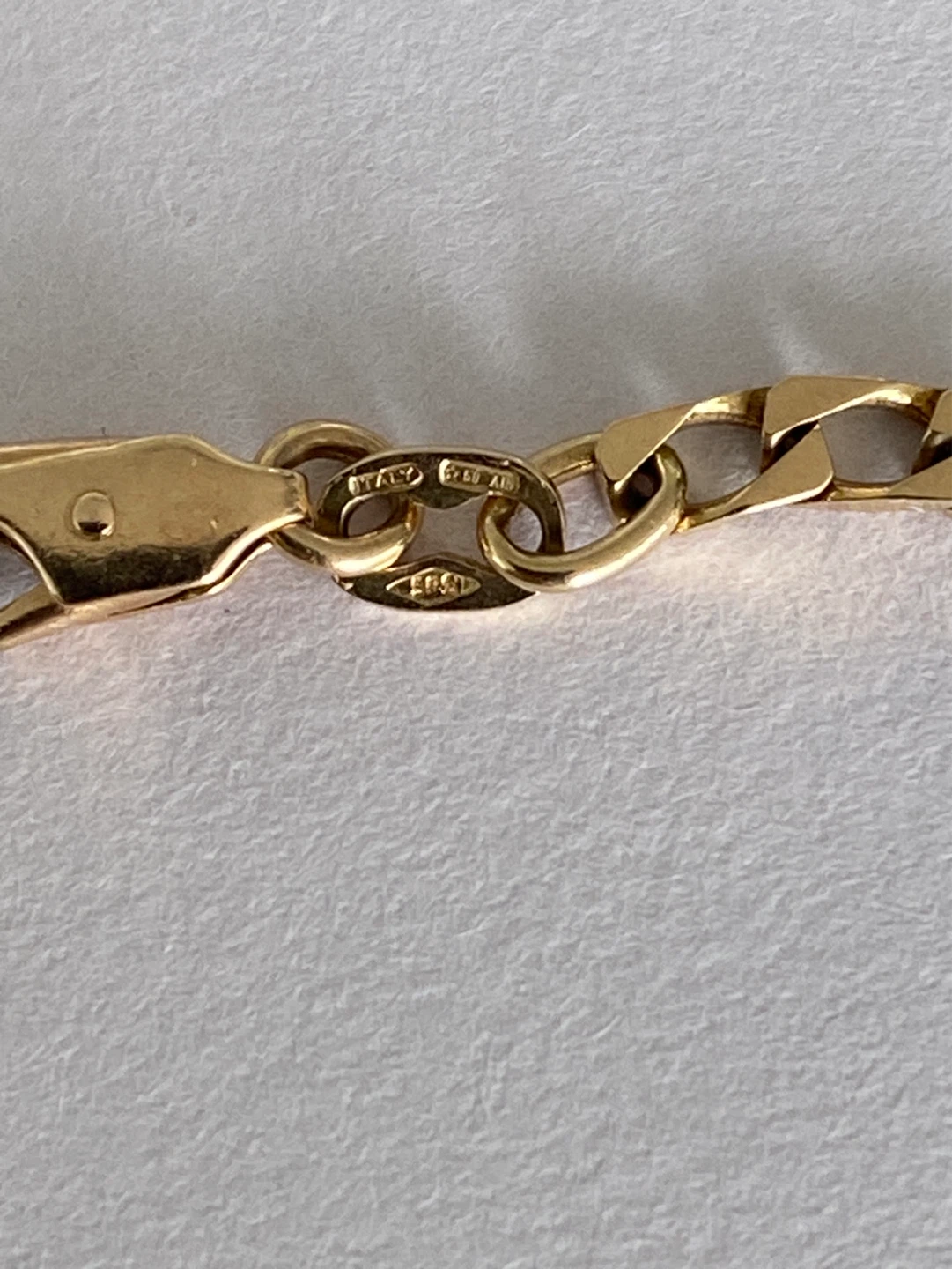 Italian 14k Gold Chain Bracelet - photo 5