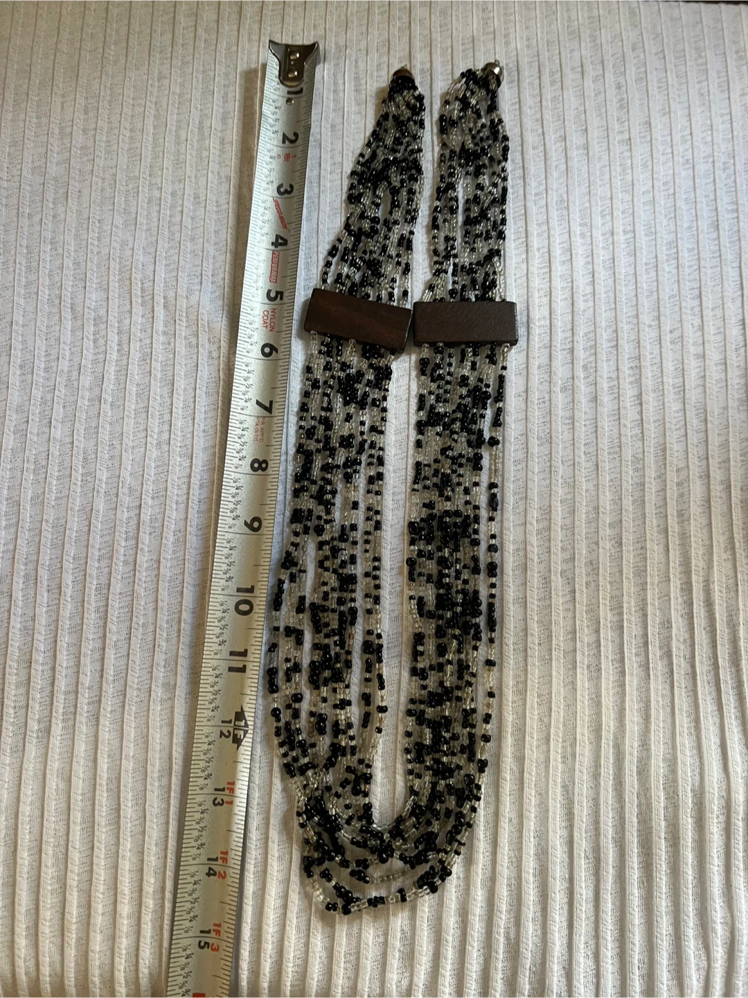 Beaded Necklace with Wooden Accents - photo 3