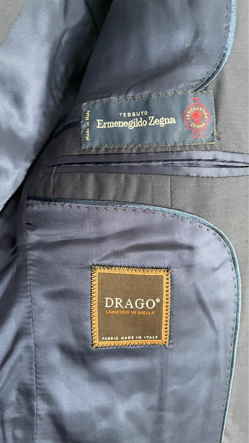 Zegna Tessuto Boys Navy Suit - photo 2