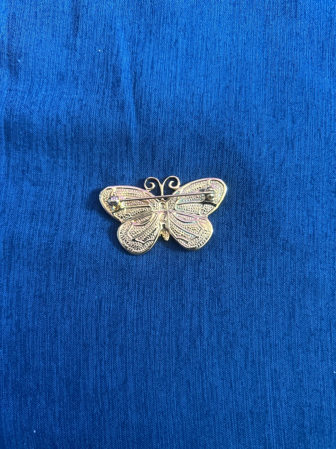 Macy's Butterfly Brooch Rhinestones Enamel - photo 3