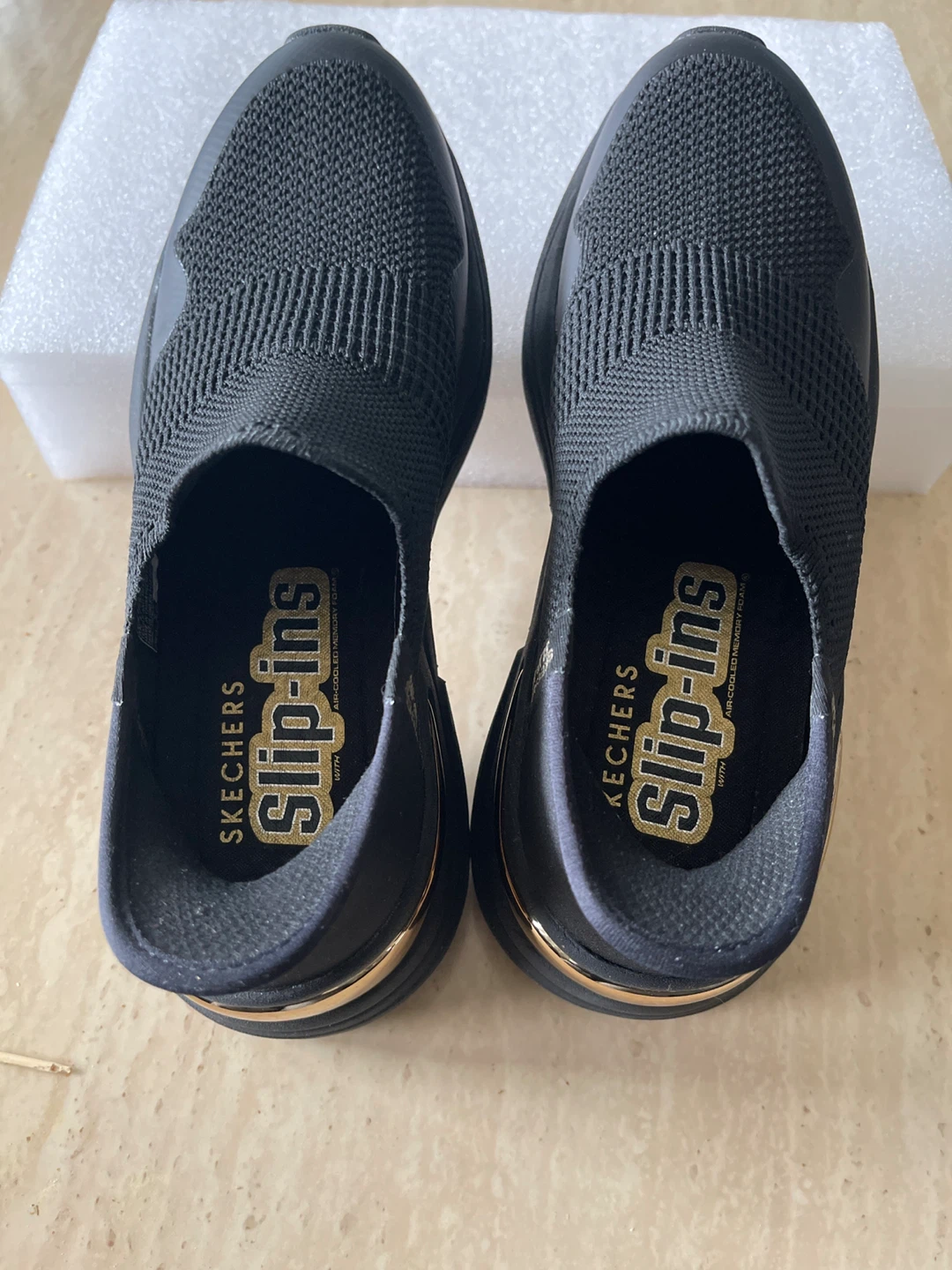 Skechers Slip-ins Women's Black Knit Sneakers - photo 5