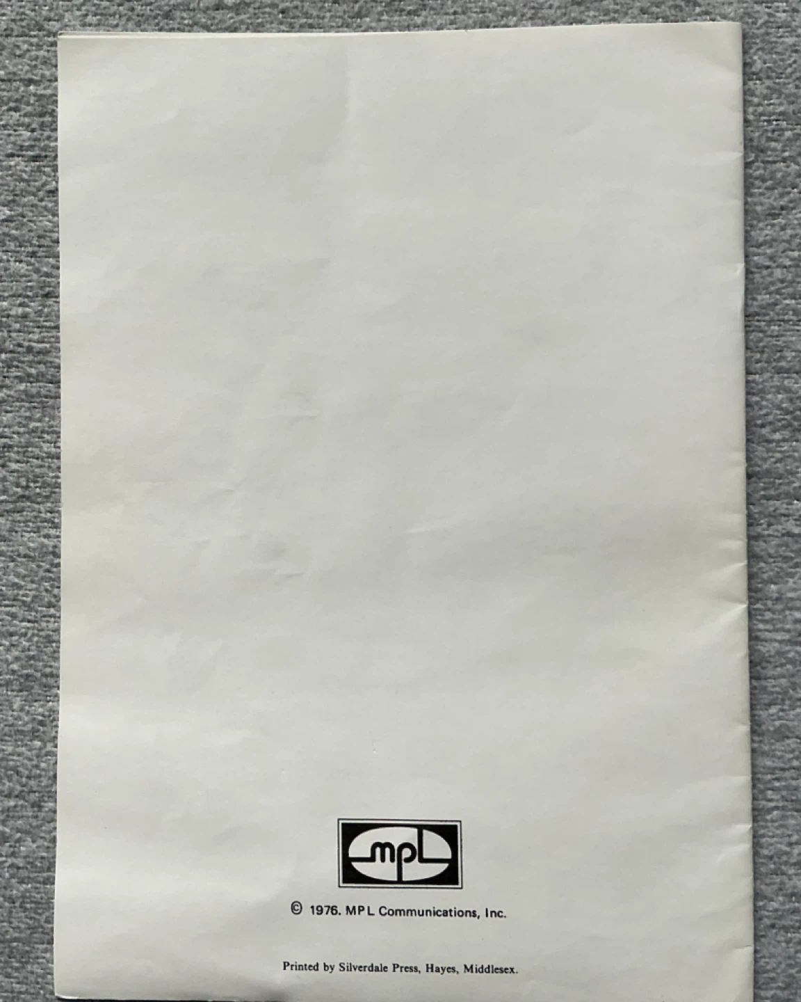 Wings Fun Club Lyric Book - August 1976 - photo 4