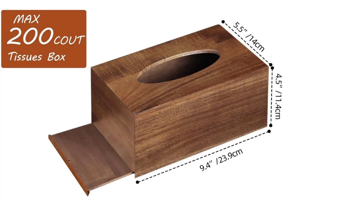 Wooden Tissue Box Cover - photo 3