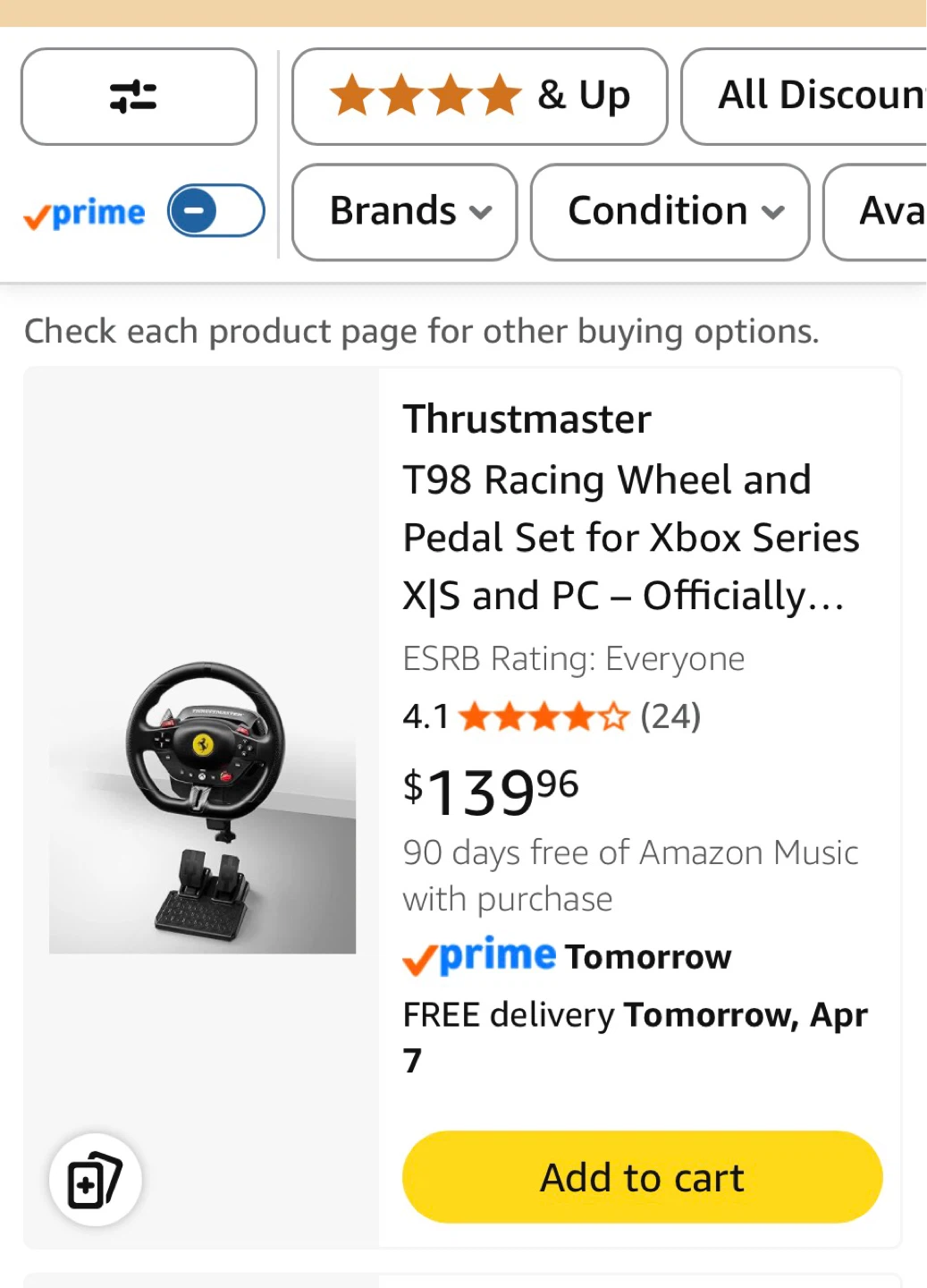 Thrustmaster T98 Racing  Set for Xbox Series X|S and PC