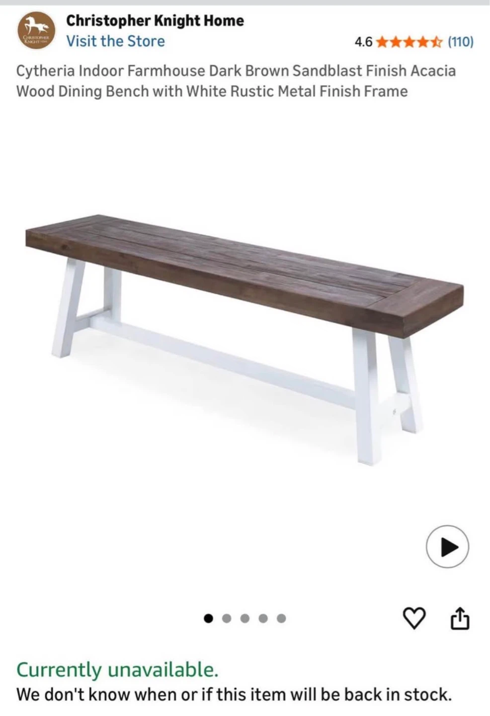 Farmhouse Bench – Solid Wood (63”) - photo 3
