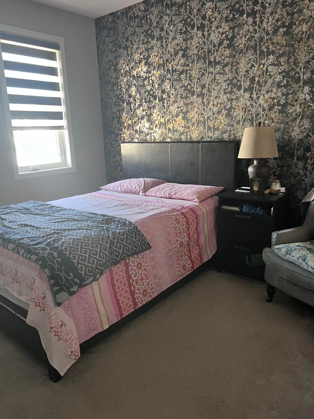 Queen bed with mattress