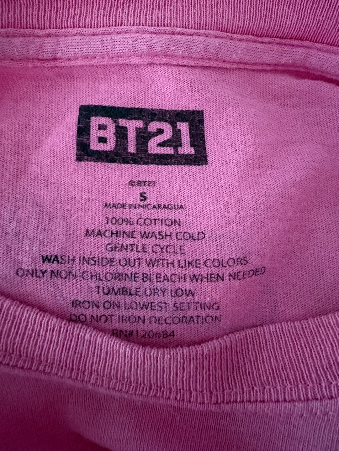 BTS concert tshirt BT21 Cooky T-Shirt Size S - photo 3