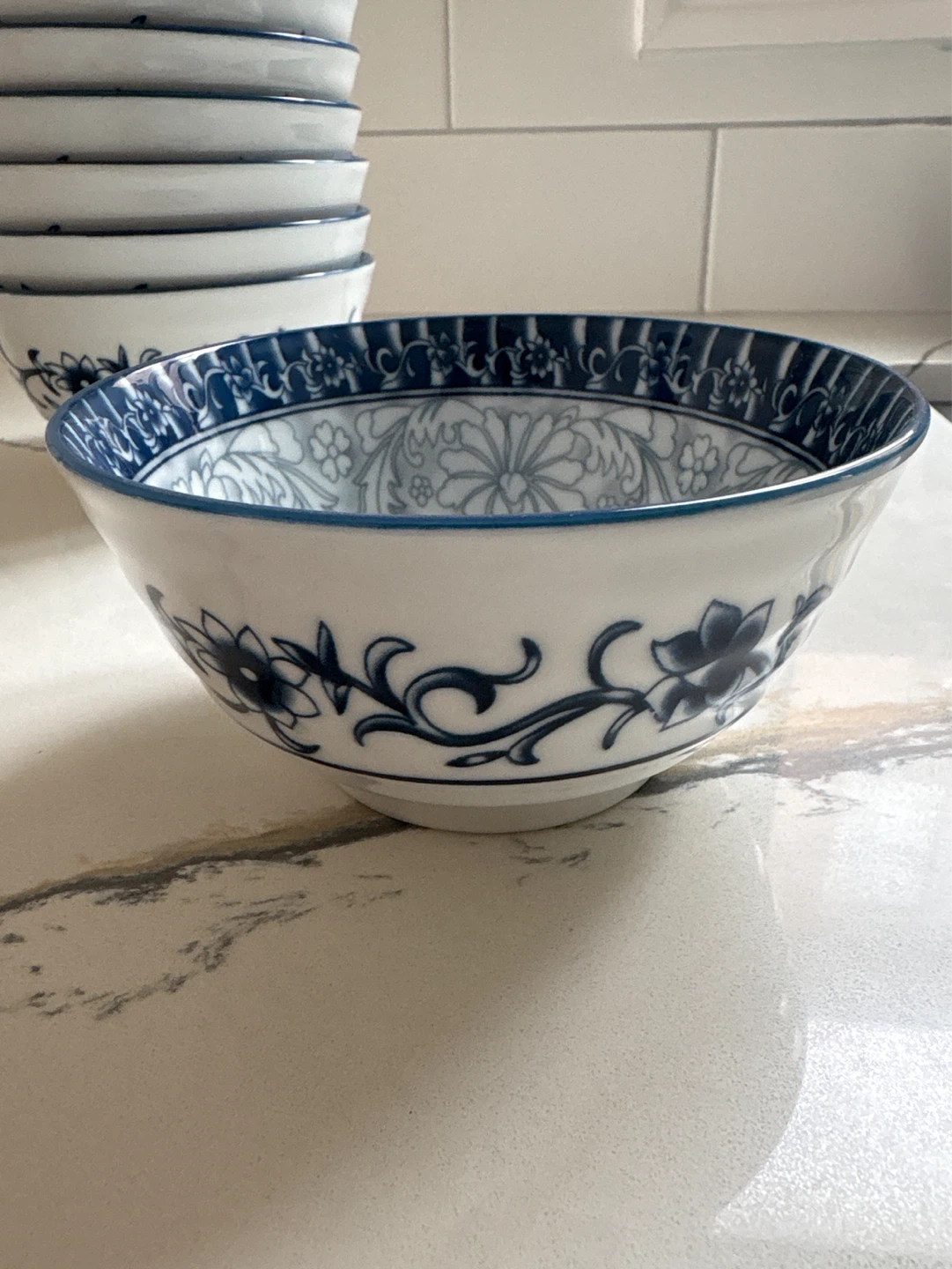 10 Pcs Blue and White Porcelain Bowls - photo 3
