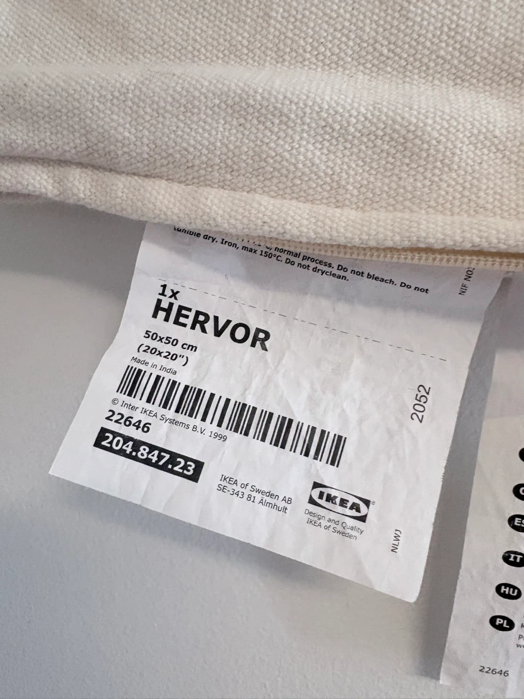 IKEA HERVOR tassel Pillow Cover 50x50 cm (reversible ) - photo 4