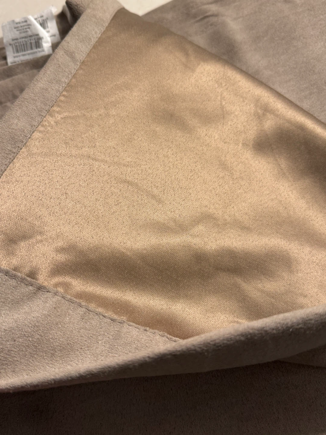 Set of 3 Taupe Grommet Curtains - photo 3
