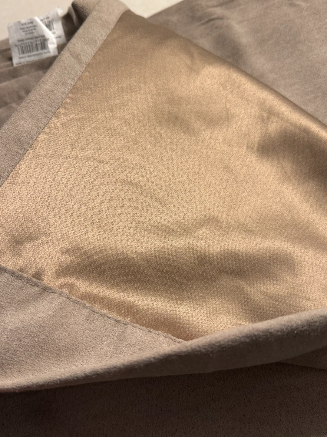 Set of 3 Taupe Grommet Curtains - photo 4
